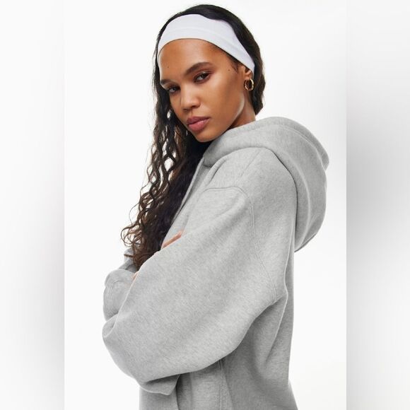 ARITZIA TNA SWEAT FLEECE COZY FLEECE BOYFRIEND HOODIE XS - Picture 1 of 6